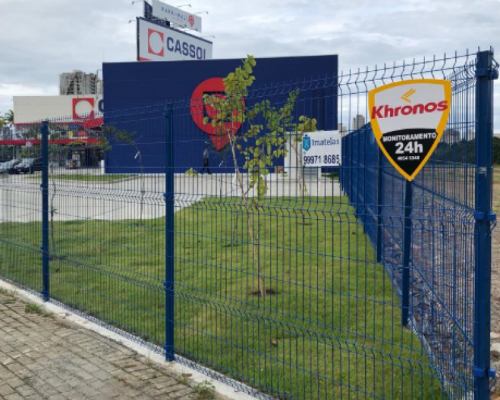Gradil com Revestimento PVC Azul - Cassol Itapema