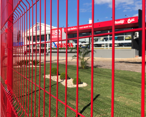 Gradil Pintado Vermelho - Loja Exclusiva Colchões